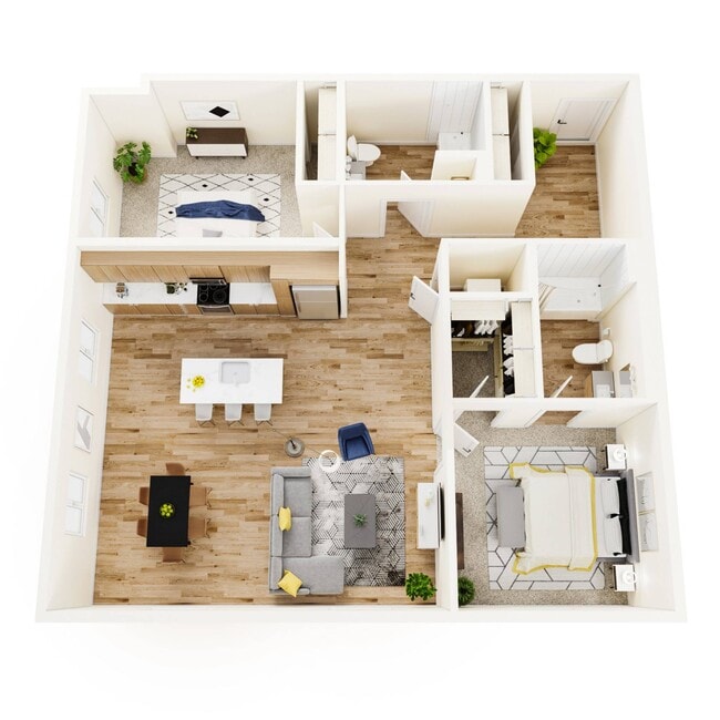 B2- Two Bedroom - Green Leaf Shoreline