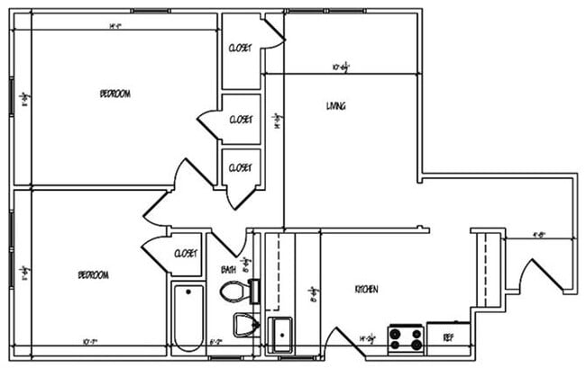 Floorplan - Heights Apartments