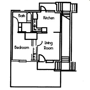 1BR/1BA - Magnolia Terrace Apartments