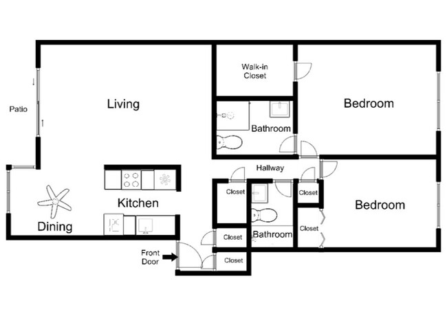 Floorplan - Northgate Apartments