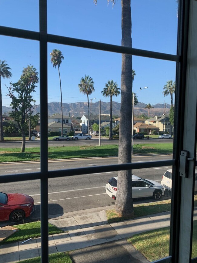 view of Hollywood hills from from front room - 803 W Glenoaks Blvd