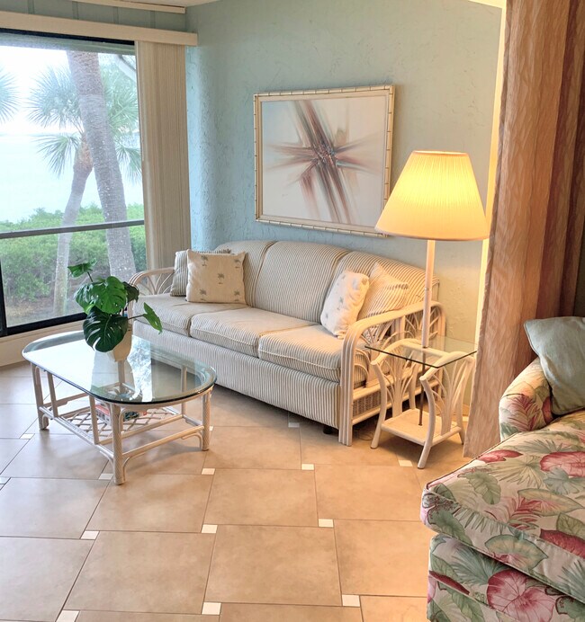 Back lanai - waterfront - 6400 Flotilla Dr