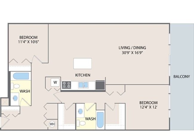 Floorplan - 2010 W Pierce Apartments