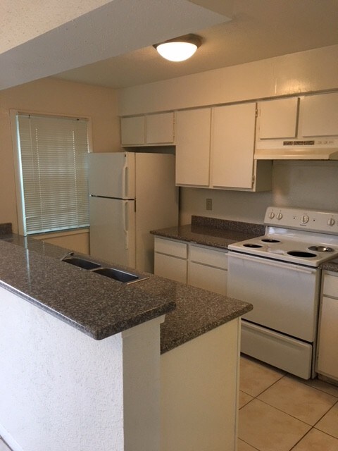 kitchen with granite countertops - 3901 Woodchase Dr