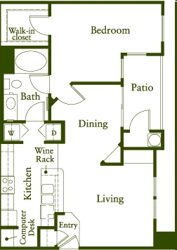 1BR/1BA - Montrachet Apartments