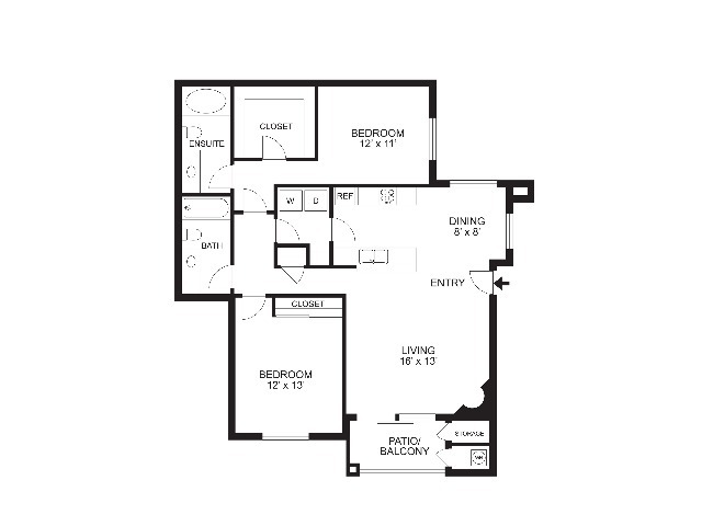 Costa | 2Bd2Ba | 1,026SF - The Logan at Charleston