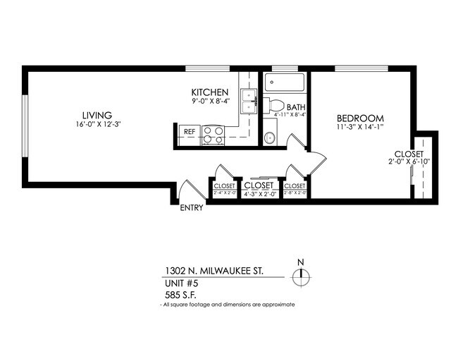 Floorplan - 1302 Milwaukee