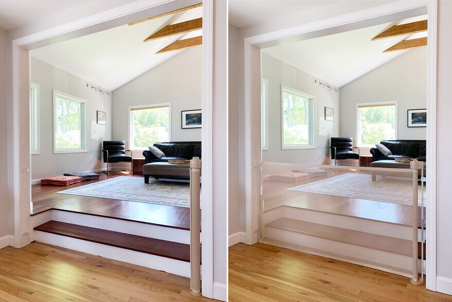 With and without child gate - 18 Sandy Beach Rd