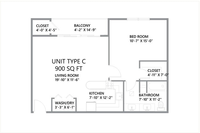 Floorplan - Green Gardens Townhomes & Apartments