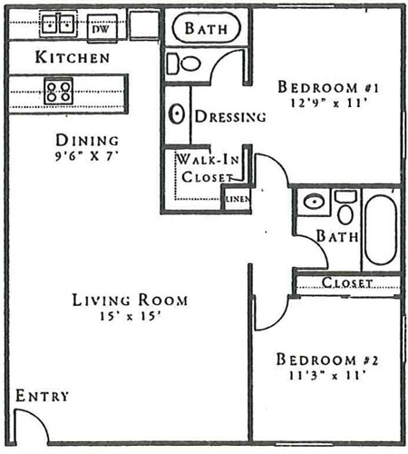 2BR/2BA - Donner at Fair Oaks