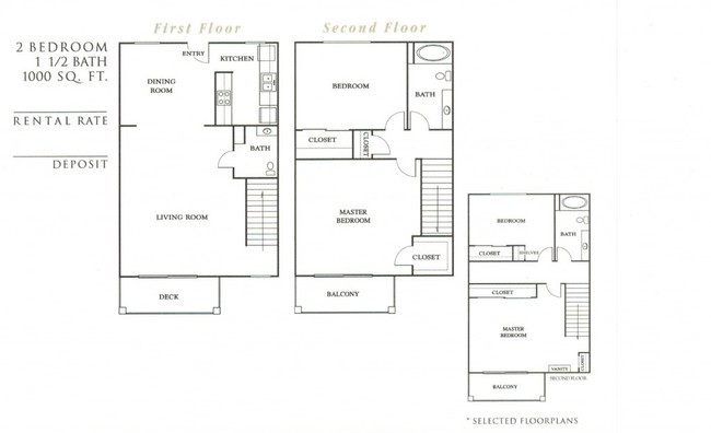 2BR/1.5BA - The Ridge Townhomes