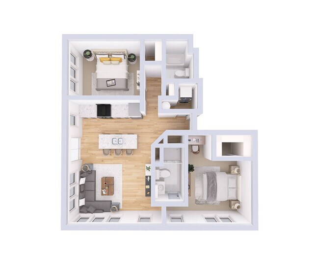 Floorplan - Monmouth Row Apartments