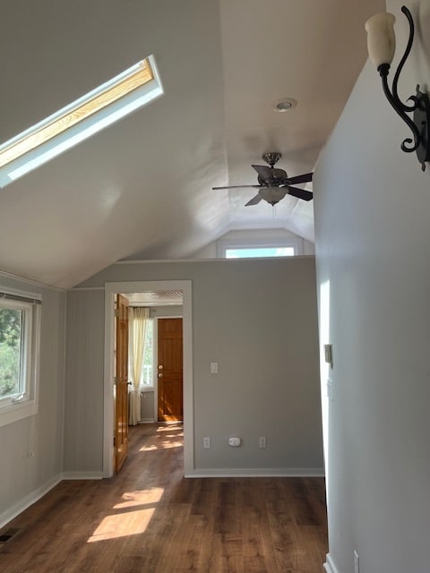 living room facing bedroom door to deck skylight - 331 Oklahoma Rd