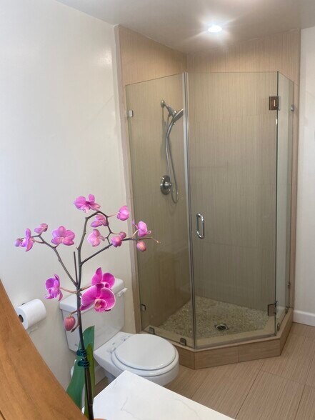 En-suite bathroom shower - 241 S Barrington Ave