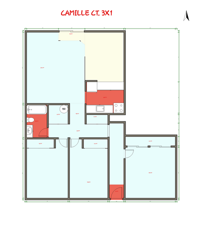 Floorplan - Camille Court Apartments