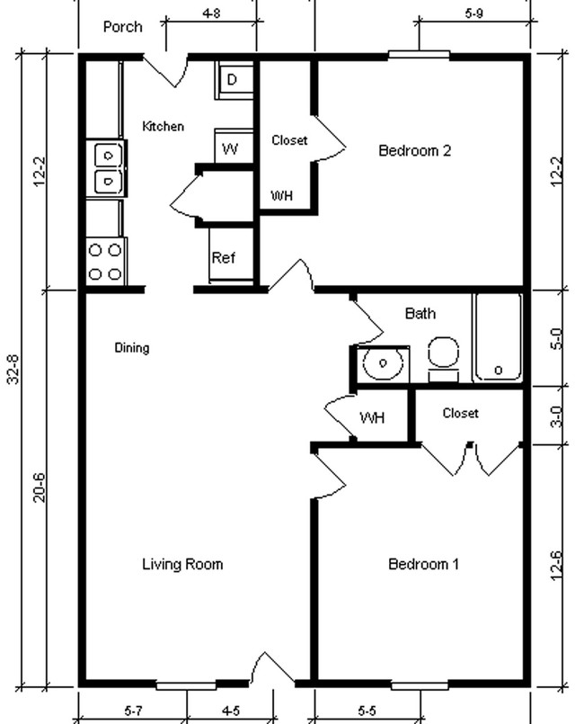 2BR/1BA - South Square