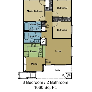 3BR/2BA - Terracina Oaks Apartments