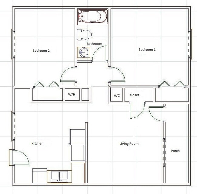 Building Photo - 2 bedroom 1 bath apartment in a small complex