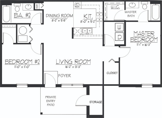 Primary Photo - Chestnut Plan, 2Br/2Ba Rental Home - First...