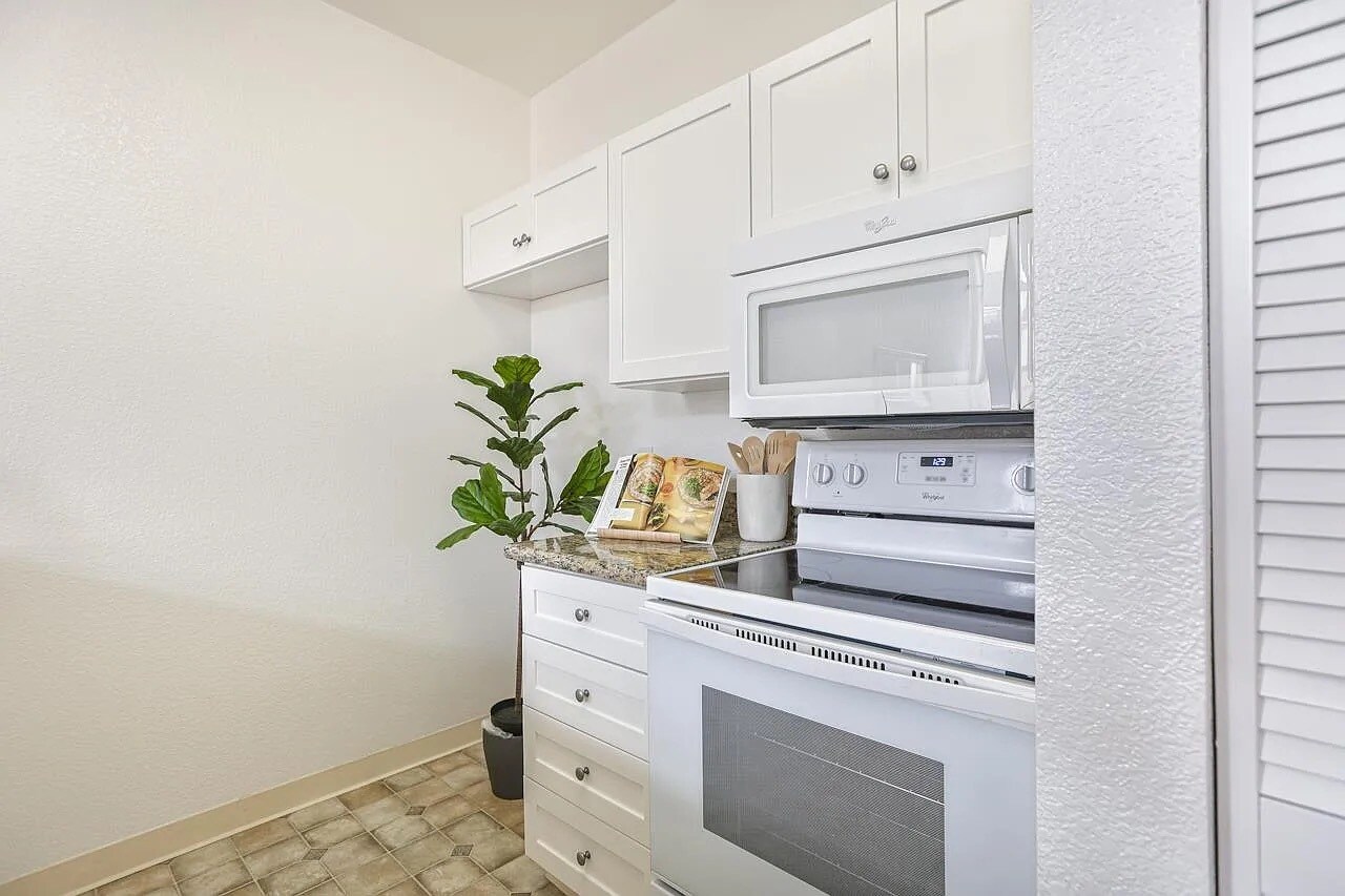 Range + Microwave (Fridge included, not shown) - 516 Martha St