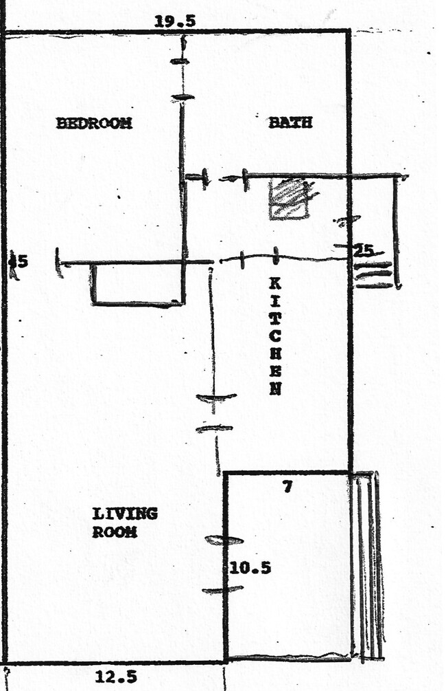 floor plan - 3512 Pershing Ave