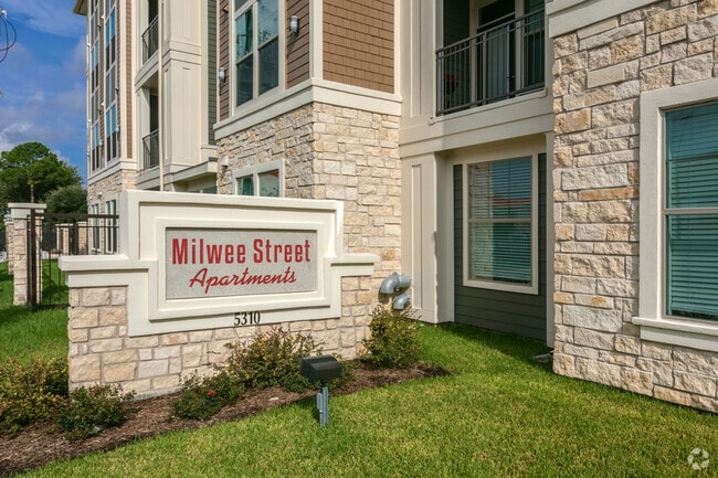 Signage at the Entrance - Milwee Street Apartments