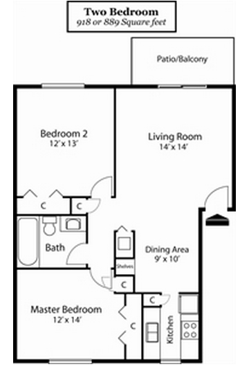 2B1,2B2,2B2E,2B3,2B3E,2BT,2BTE - The Jeffersonian Apartments Of Indianapolis