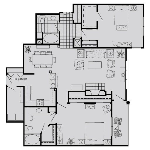 Floorplan - SaddleBrook Apartments