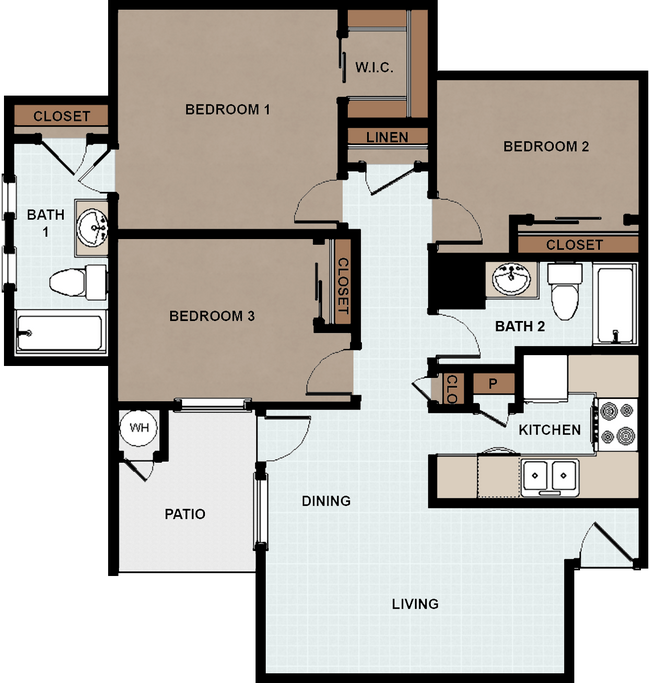 Floorplan - zLa Estancia Apartments