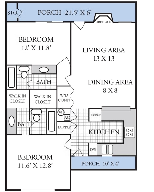 Floorplan - Castle Apartments