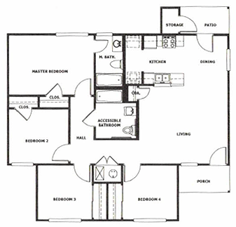 Floorplan - Mission Pass Townhomes