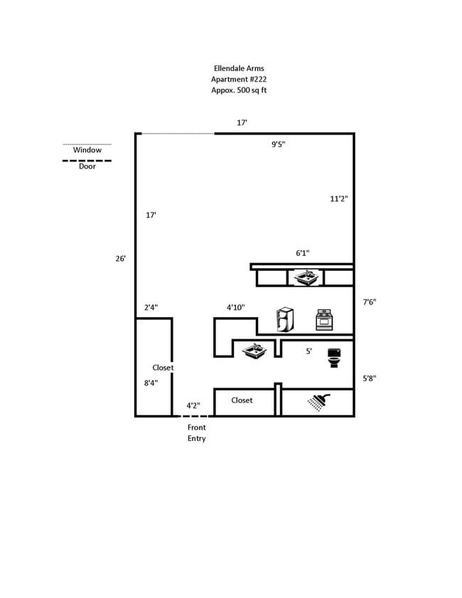 Floorplan - Ellendale Arms Apartments
