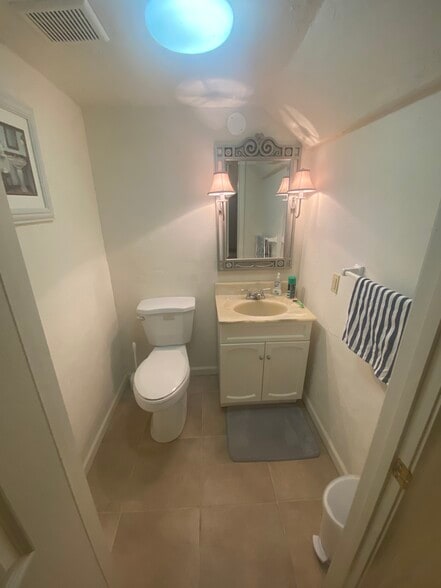 Half bath off at office/basement - 432 S Pacific Ave