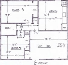 2BR/1BA - Homestead Apartments