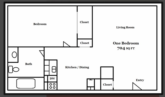 Floorplan - Hampton Place Apartments