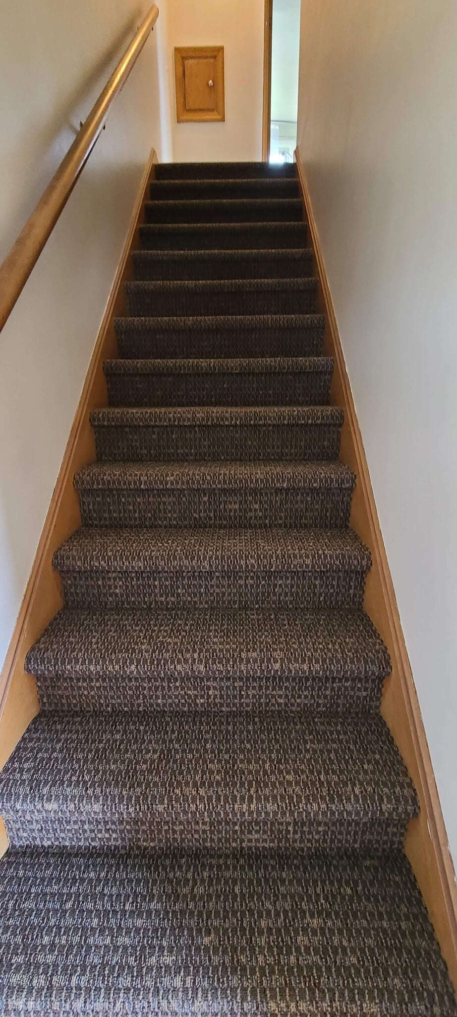 Stairway to upstairs - 2 bedrooms and full bath - 301 E. Highland Ave.