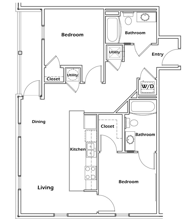 Floorplan - Barataria Station Apartments