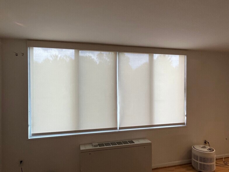Main Living Area - closed Shade Store roller shade - 2939 Van Ness Street, NW