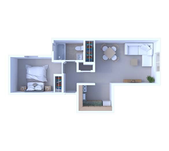Floorplan - Woodlawn House Apartments