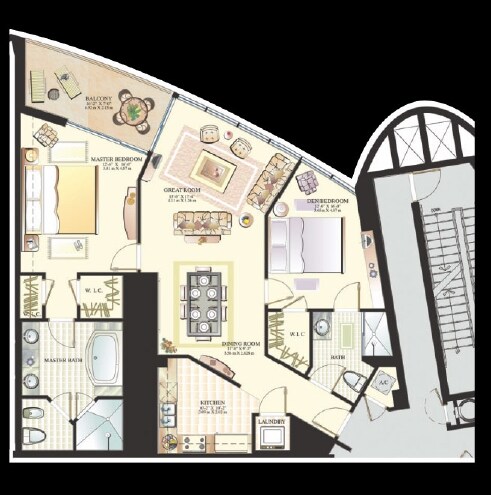 2BR/2BA - Trump Palace