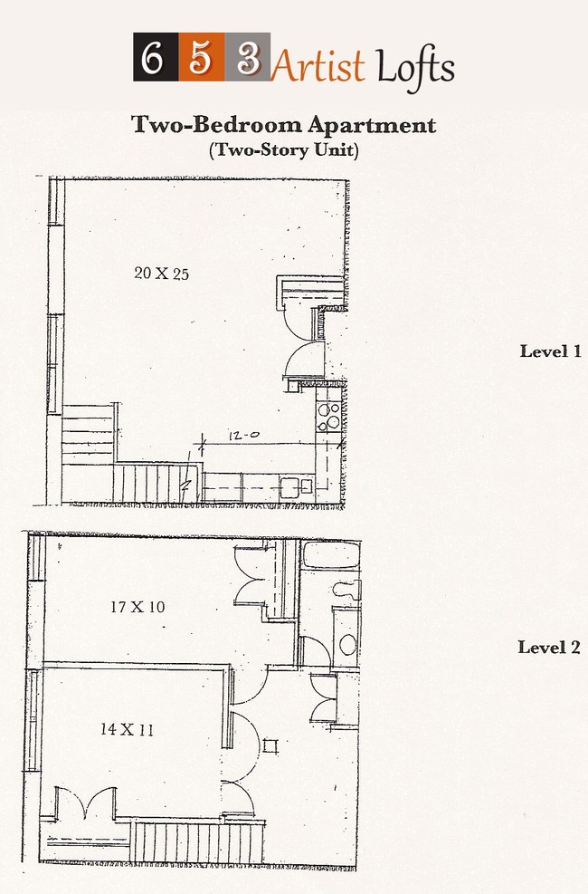 2BR/BA - 653 Artist Lofts