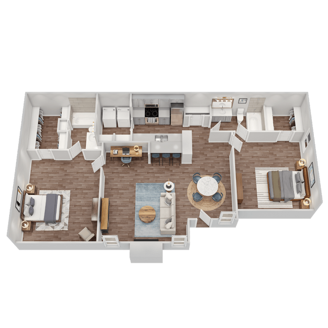 Floorplan - The Oakley Apartment Homes