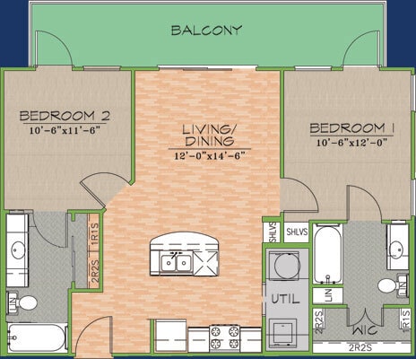Floorplan - Texan Pearl Best Value in West Campus