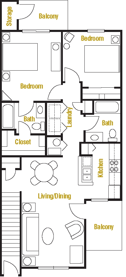 3BR/2BA - Riverbend Apartment Homes