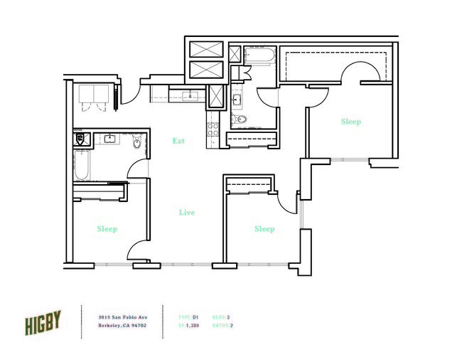 Floorplan - Aquatic Higby