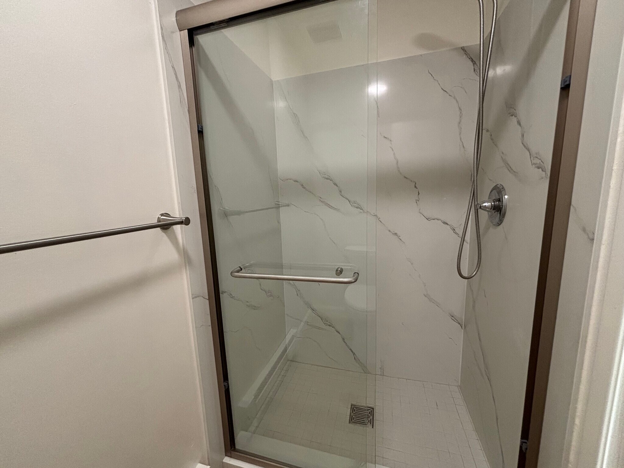 Master bathroom shower - 230 W 5th Ave