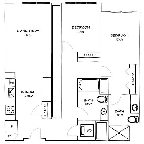 Floorplan - Indigo Apartments