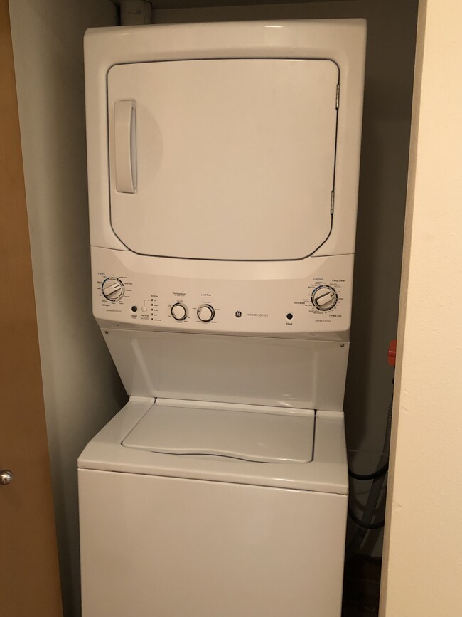 Washer/dryer enclosed with in the bathroom - 1017 S 2nd St