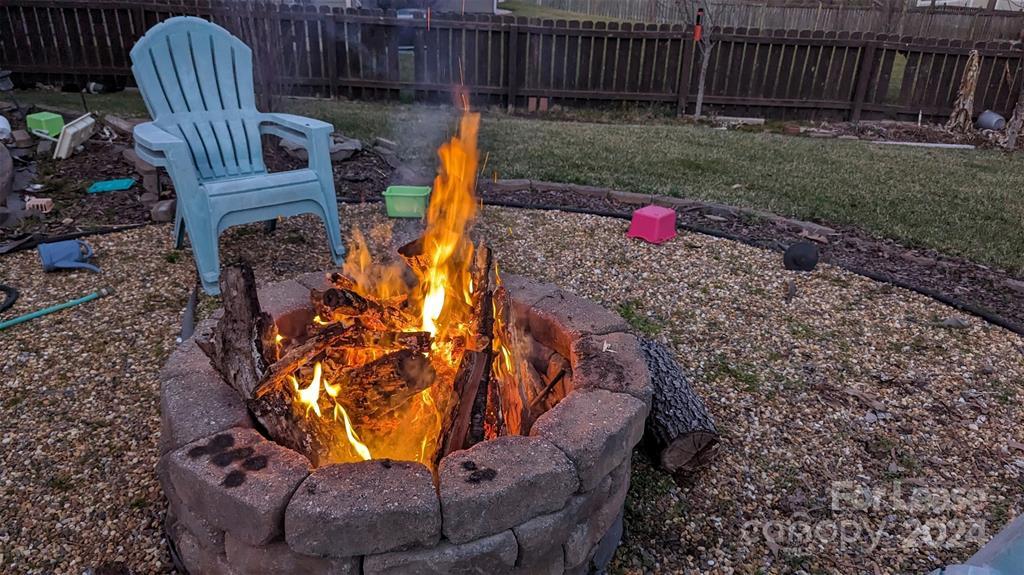 Fire pit in the Backyard - 13035 Serenity St