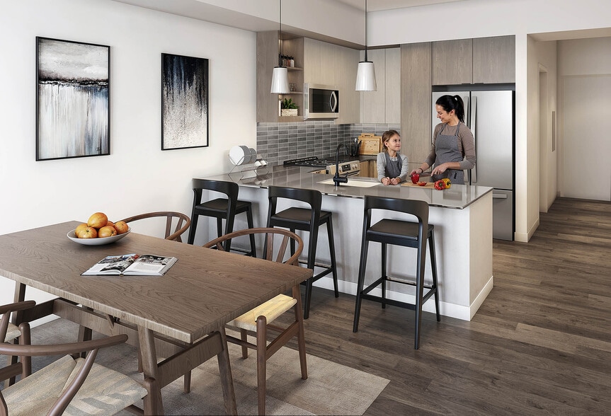 RedmondWay_rendering_kitchen - AMLI Redmond Way
